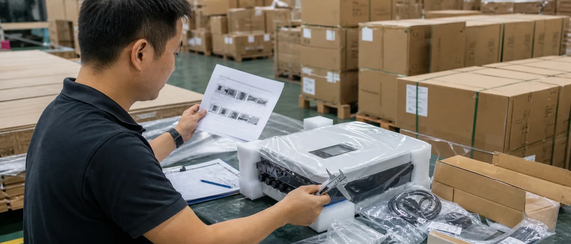 Sample approval, inspection, and document control for solar procurement