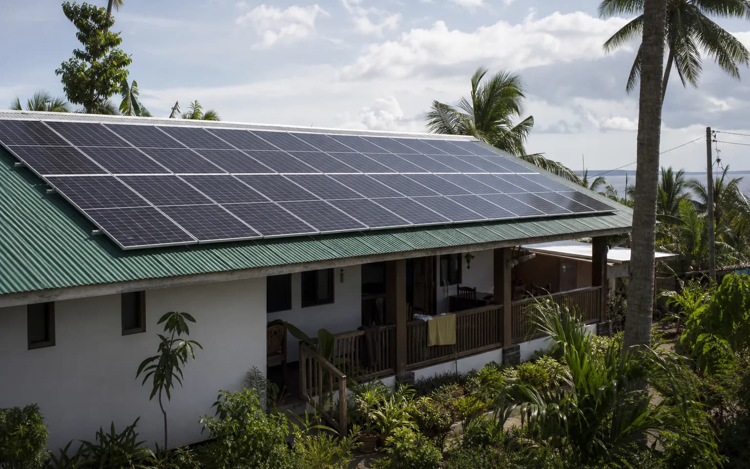 Illustrative visual for Island Guesthouse Solar + Storage System — Philippines
