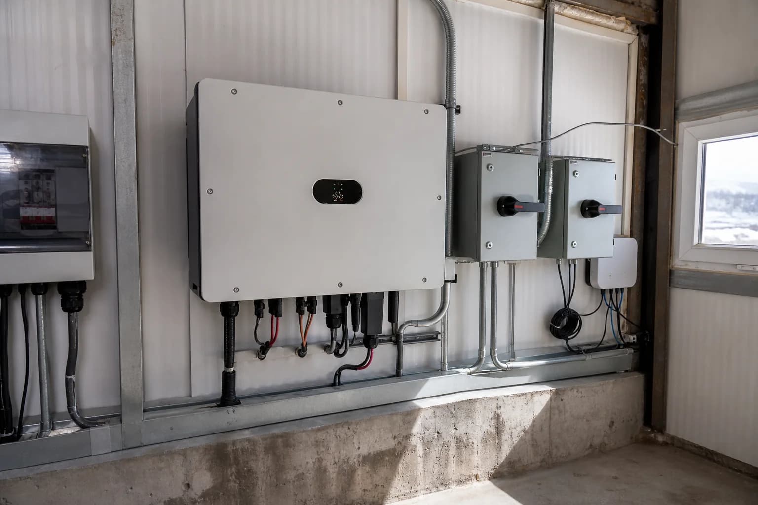 Illustrative equipment context for Cold-Climate Commercial Solar