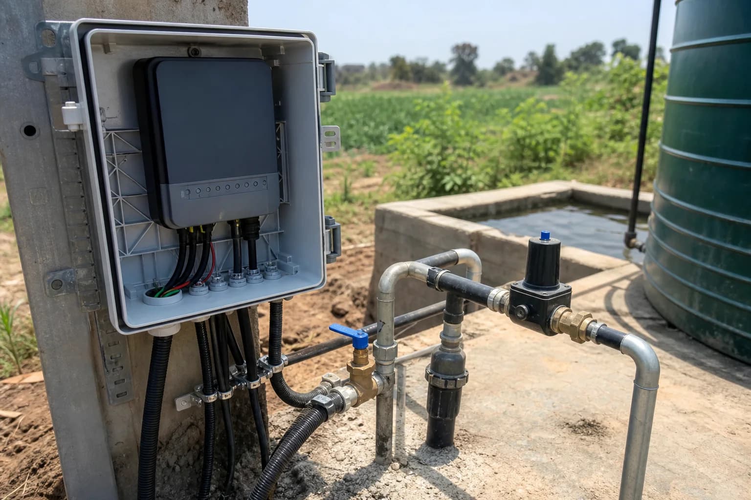 Illustrative equipment context for Solar Water Pumping + Agriculture