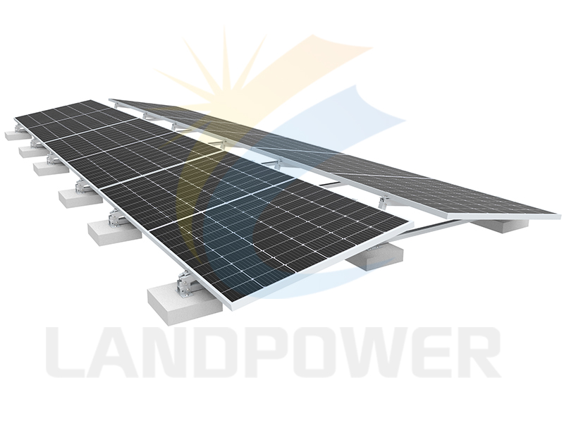 Flat Roof Ballast Solar Mounting for Large Solar Panel