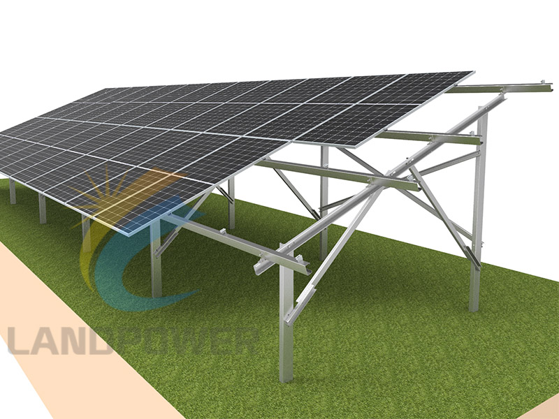Pile Driven Steel Ground Mount Structure