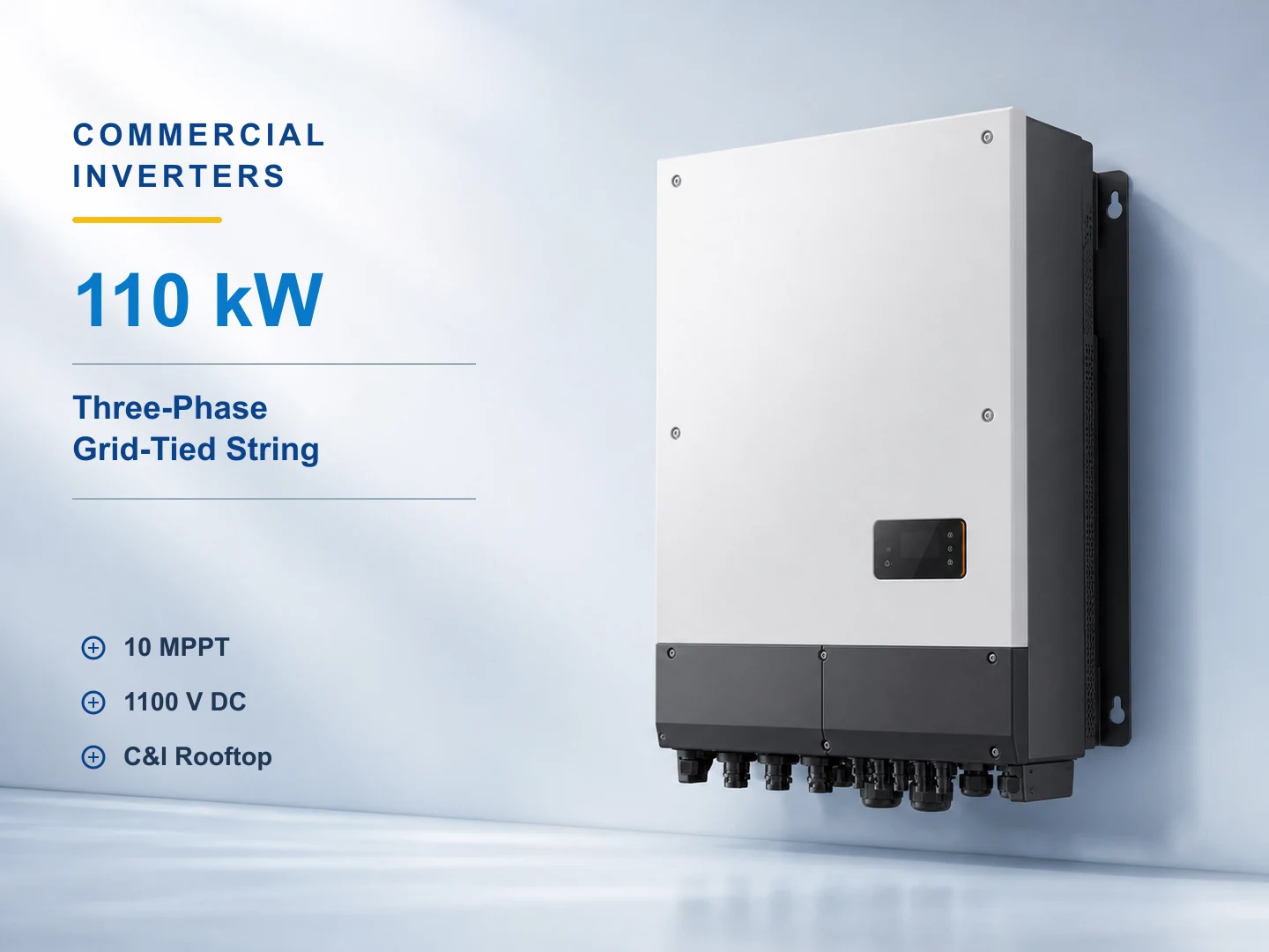 110kW Three-Phase Commercial String Inverter for residential solar systems