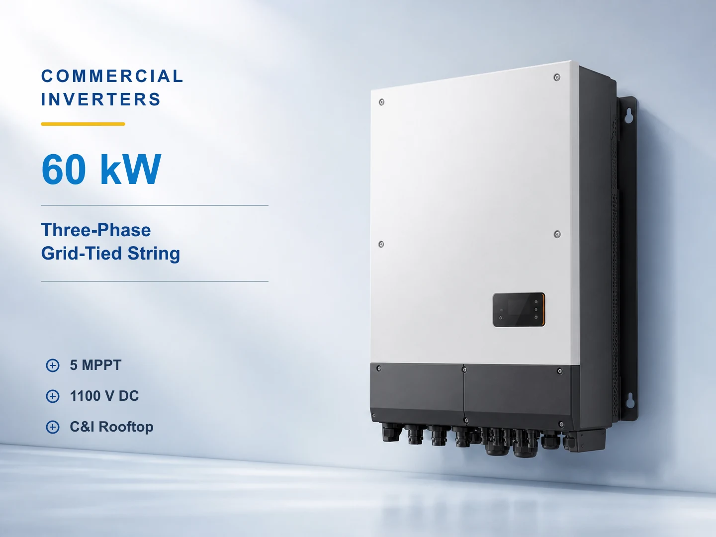 60kW Three-Phase Commercial String Inverter for residential solar systems