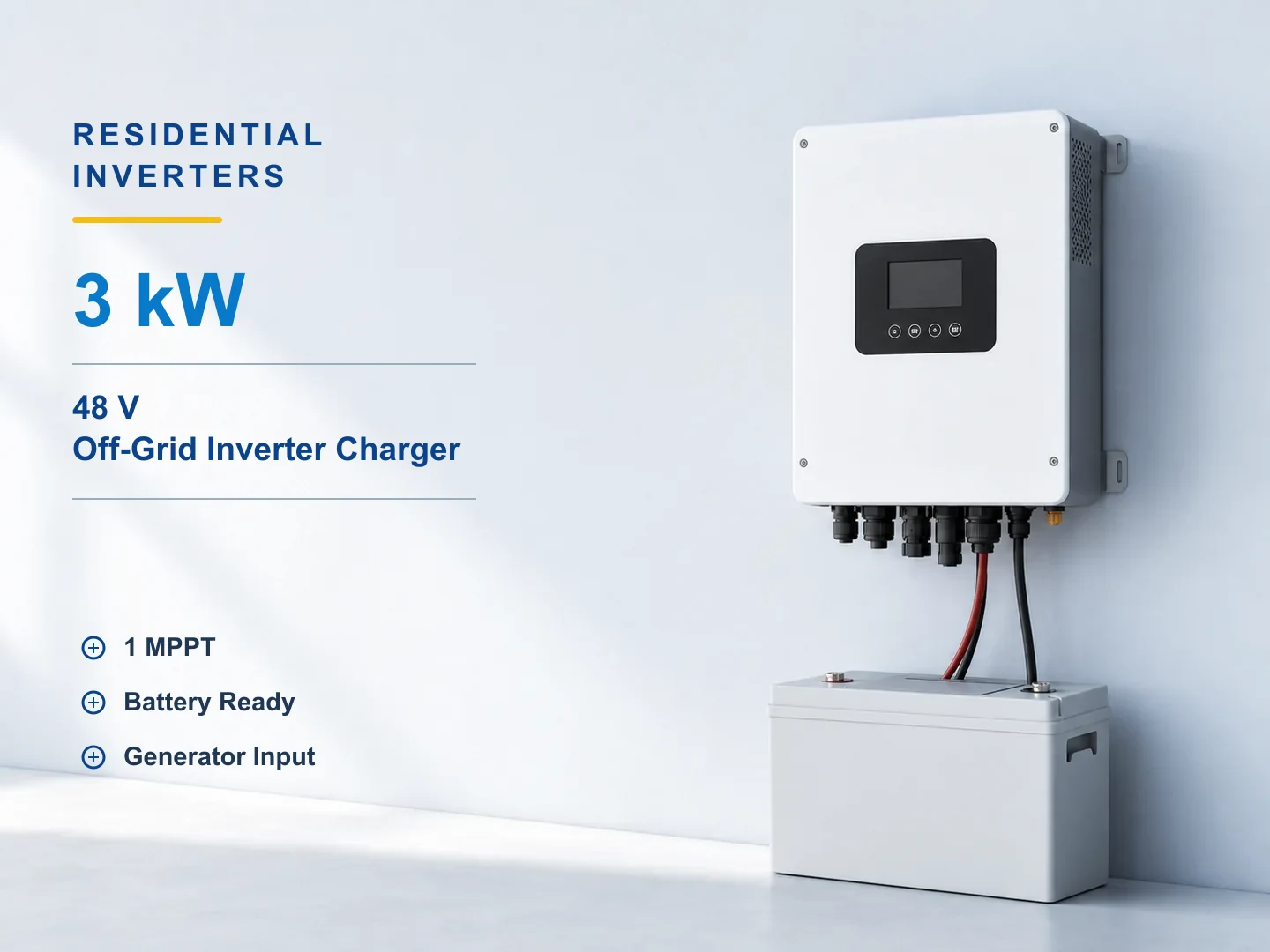 3kW 48V Off-Grid Inverter Charger for residential solar systems
