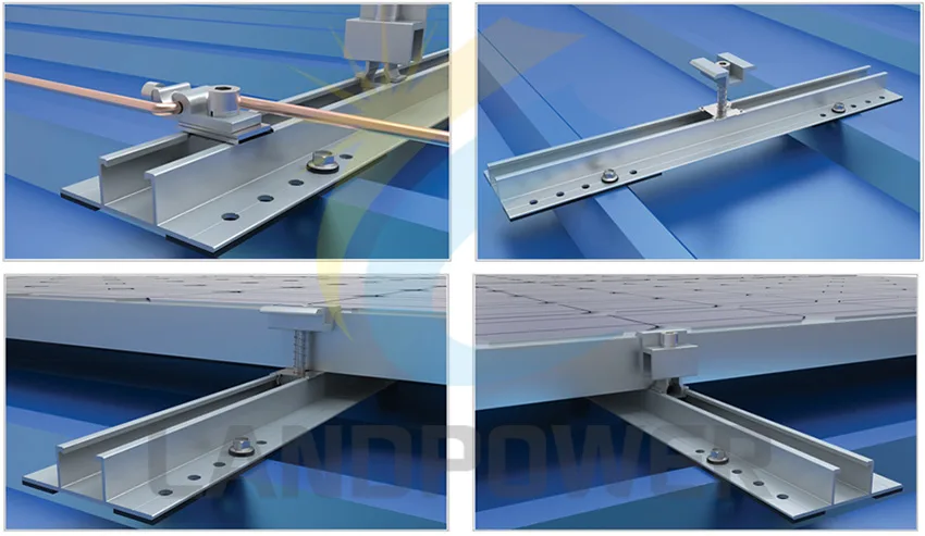 mini rail for trapezodal roof