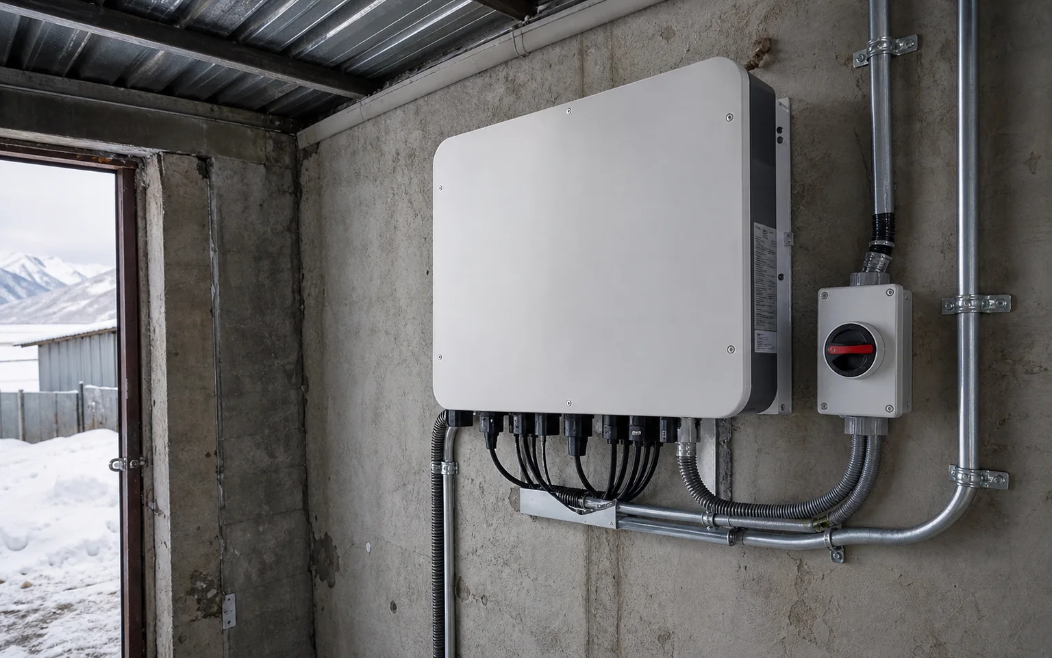 Cold-Climate Solar System for a Farm Warehouse — Kyrgyzstan equipment detail