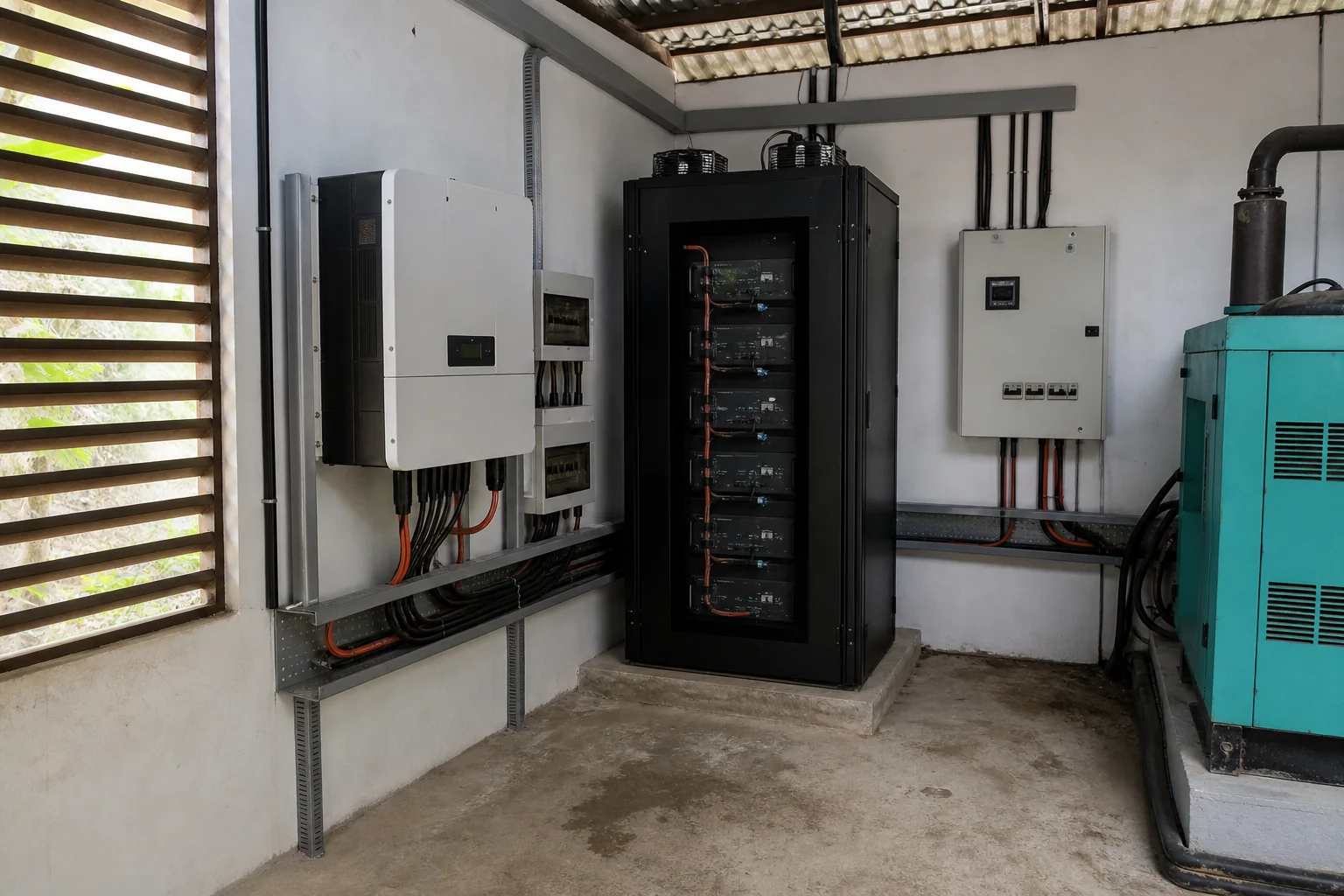 Remote Microgrid + Hybrid Power equipment configuration